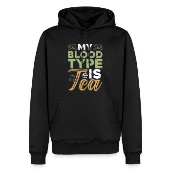 Herbal Tea My Blood Type Is Tea Herbalism Teacup - Männer Premium Bio Hoodie - Schwarz - Vorne - Nico (187cm)