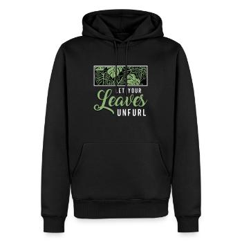 Monstera Let Your Leaves Unfurl Garden Houseplants - Männer Premium Bio Hoodie - Schwarz - Vorne - Nico (187cm)