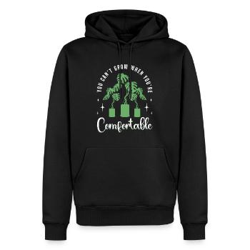 Monstera que vous ne pouvez pas cultiver quand vous êtes des plantes de balcon - Sweat à capuche Premium bio Homme - noir - Devant - Nico (187cm)