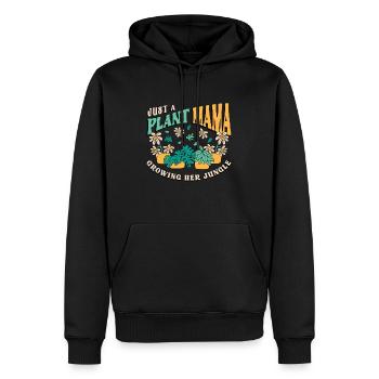 Plantes d’intérieur Just A Plant Mama Growing Pot de fleurs - Sweat à capuche Premium bio Homme - noir - Devant - Nico (187cm)