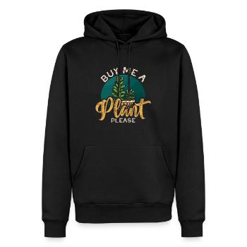 Houseplants Buy Me A Plant Please Loves Gardening - Männer Premium Bio Hoodie - Schwarz - Vorne - Nico (187cm)