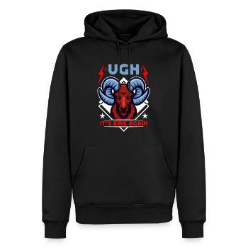 Sheep And Goat Farming Ugh It's Ewe Again Breeder - Männer Premium Bio Hoodie - Schwarz - Vorne - Nico (187cm)