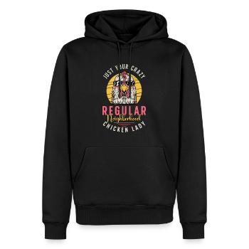 Poultry Farmer Just Your Crazy Regular Farmer - Männer Premium Bio Hoodie - Schwarz - Vorne - Nico (187cm)