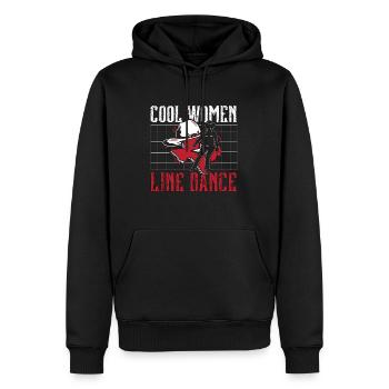 Danse en ligne Femmes cool Danse en ligne Danseuse occidentale - Sweat à capuche Premium bio Homme - noir - Devant - Nico (187cm)
