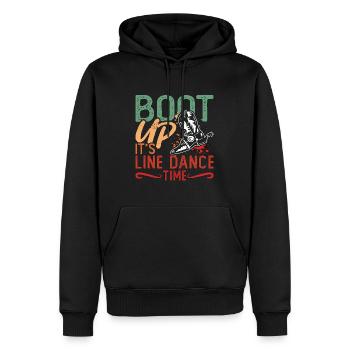Line Dancing Boot Up It's Line Dance Country Music - Männer Premium Bio Hoodie - Schwarz - Vorne - Nico (187cm)