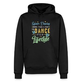 Square Dancing More Than A Way To Country Music - Männer Premium Bio Hoodie - Schwarz - Vorne - Nico (187cm)