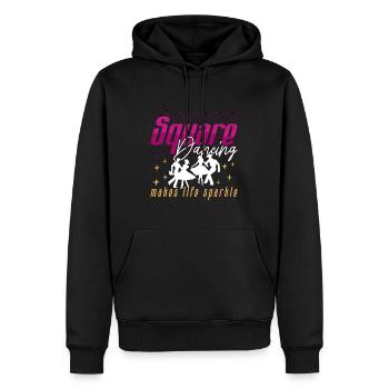 Square Dancing Makes Life Sparkle Western Dancing - Men’s Premium Organic Hoodie - black - Front - Nico (187cm)
