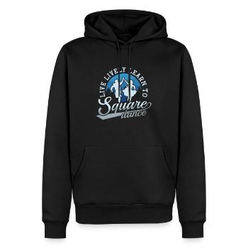 Square Dancing Live Lively Learn To Country Dance - Men’s Premium Organic Hoodie - black - Front - Nico (187cm)