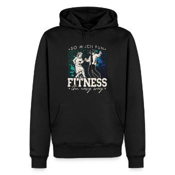 Square Dancing så sjovt Square Western Dancing - Herre Premium økologisk hoodie - sort - Foran - Nico (187cm)