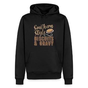 Biscuits And Gravy Southern Style Southern Cooking - Männer Premium Bio Hoodie - Schwarz - Vorne - Nico (187cm)