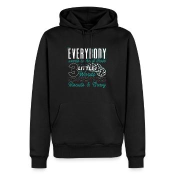 Biscuits And Gravy Every Wants To Hear Food Lover - Männer Premium Bio Hoodie - Schwarz - Vorne - Nico (187cm)
