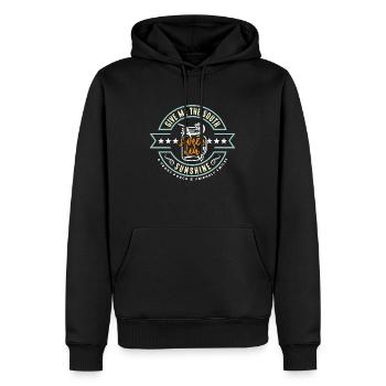 Thé sucré Donnez-moi la nourriture sucrée du Sud - Sweat à capuche Premium bio Homme - noir - Devant - Nico (187cm)
