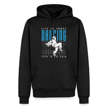 Dance Moves Life Is About Dancing Breakdancing - Männer Premium Bio Hoodie - Schwarz - Vorne - Nico (187cm)