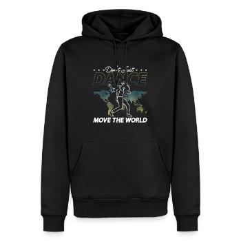 Les mouvements de danse ne se contentent pas de faire bouger la piste de danse - Sweat à capuche Premium bio Homme - noir - Devant - Nico (187cm)