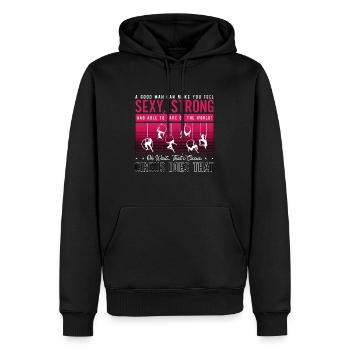 Aerialist A Good Man Can Make You Loves Acrobatic - Männer Premium Bio Hoodie - Schwarz - Vorne - Nico (187cm)