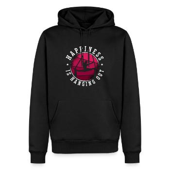 Aerialist Happiness Is Hanging Out Loves Gymnastic - Männer Premium Bio Hoodie - Schwarz - Vorne - Nico (187cm)