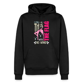 Pole Dancing I Call This The Flag With Pole Fit - Männer Premium Bio Hoodie - Schwarz - Vorne - Nico (187cm)