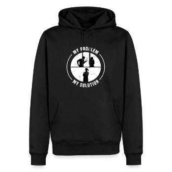 Pharmacy Technician My Problem Pictogram Mom - Männer Premium Bio Hoodie - Schwarz - Vorne - Nico (187cm)