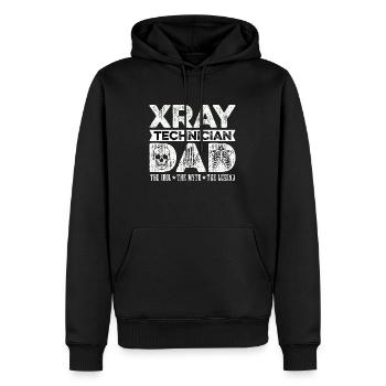 Xray Technician Dad The Idol Radiologist Xray Tech - Männer Premium Bio Hoodie - Schwarz - Vorne - Nico (187cm)