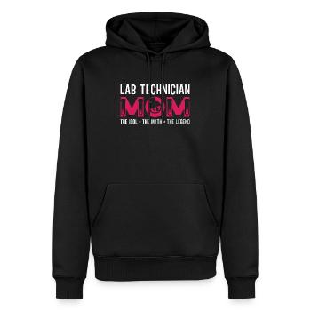 Lab Technician Mom The Idol The Myth Researcher - Männer Premium Bio Hoodie - Schwarz - Vorne - Nico (187cm)