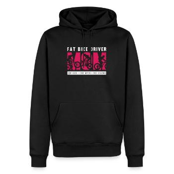 Fat Bike Driver Maman L’idole Le mythe Bike Racing - Sweat à capuche Premium bio Homme - noir - Devant - Nico (187cm)