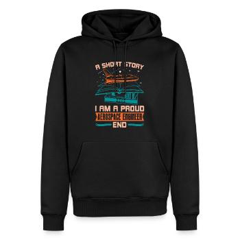 Aerospace Engineer A Short Story I Am Aeronautical - Männer Premium Bio Hoodie - Schwarz - Vorne - Nico (187cm)