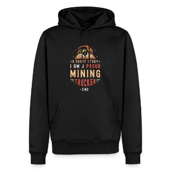 Mining Trucker A Short Story I Am A Truck Driver - Männer Premium Bio Hoodie - Schwarz - Vorne - Nico (187cm)