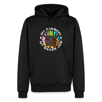 Baker My Passion My Baker Job Pastry Chef Bakers - Männer Premium Bio Hoodie - Schwarz - Vorne - Nico (187cm)