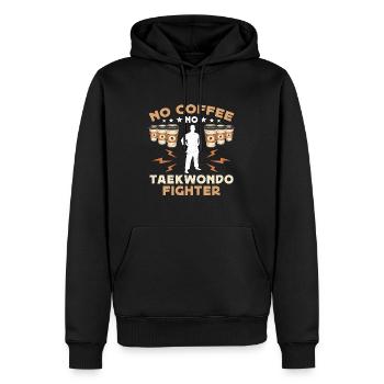 Taekwondo Fighter No Coffee Taekwondo Coffee Lover - Männer Premium Bio Hoodie - Schwarz - Vorne - Nico (187cm)