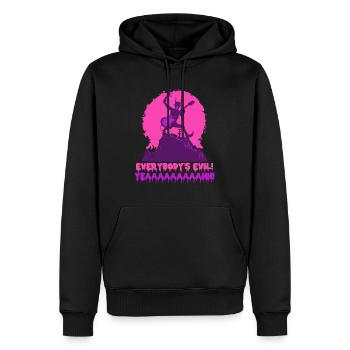 Jeder ist böse! Teufels Rock Konzert in der Hölle - Männer Premium Bio Hoodie - Schwarz - Vorne - Nico (187cm)