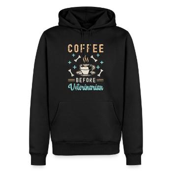 Veterinarian Coffee Before Veterinary Coffee Lover - Männer Premium Bio Hoodie - Schwarz - Vorne - Nico (187cm)