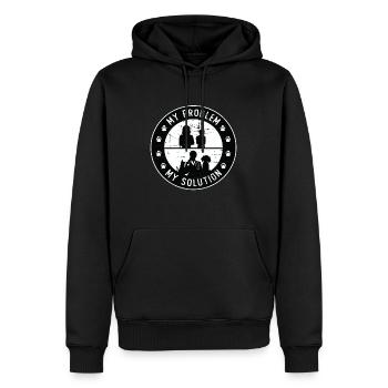 Veterinarian My Problem My Pictogram Mom Animals - Männer Premium Bio Hoodie - Schwarz - Vorne - Nico (187cm)