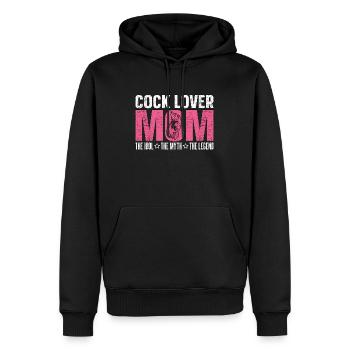 Cock Lover Mom The Idol The Myth The Chicken Coop - Männer Premium Bio Hoodie - Schwarz - Vorne - Nico (187cm)