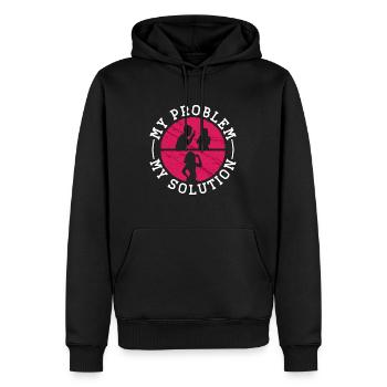 Low Carb Diet Lover My Problem My Pictogram Mom - Männer Premium Bio Hoodie - Schwarz - Vorne - Nico (187cm)
