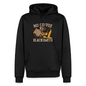 Blacksmithing No Coffee No Farrier Coffee Lover - Männer Premium Bio Hoodie - Schwarz - Vorne - Nico (187cm)