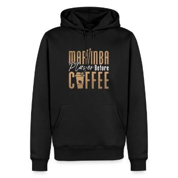 Marimba Player Before Percussion Coffee Lover - Männer Premium Bio Hoodie - Schwarz - Vorne - Nico (187cm)