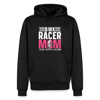 BMX Racer Mom The Idol The Myth The Bike Racing - Männer Premium Bio Hoodie - Schwarz - Vorne - Nico (187cm)