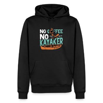 Kayaker No Coffee No Kayaker Kayaking Coffee Lover - Männer Premium Bio Hoodie - Schwarz - Vorne - Nico (187cm)