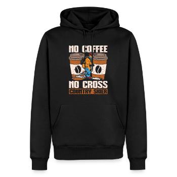 Cross Country Skier No Coffee Skiing Coffee Lover - Männer Premium Bio Hoodie - Schwarz - Vorne - Nico (187cm)