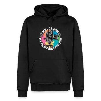 Film Director My Passion My Film Videographer - Männer Premium Bio Hoodie - Schwarz - Vorne - Nico (187cm)