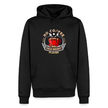 Field Hockey Player No Coffee Hockey Coffee Lover - Männer Premium Bio Hoodie - Schwarz - Vorne - Nico (187cm)
