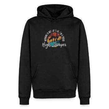 High Jumper Morning Is Not My Time Pole Vaulting - Männer Premium Bio Hoodie - Schwarz - Vorne - Nico (187cm)