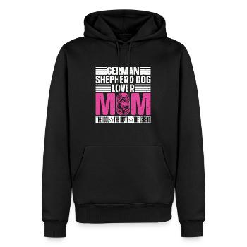 German Shepherd Dog Lover Mom The Belgian Shepherd - Männer Premium Bio Hoodie - Schwarz - Vorne - Nico (187cm)