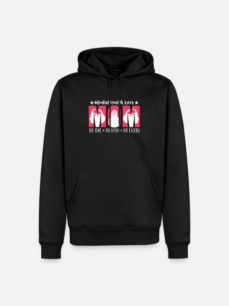 Mental Health Lover Mom The Idol The Health Care - Männer Premium Bio Hoodie - Schwarz