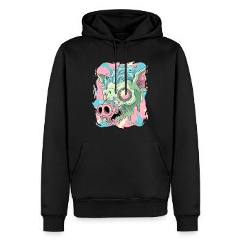 Psychedelic Acid Pig - Men’s Premium Organic Hoodie - black - Front - Nico (187cm)