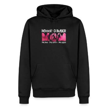 Grimpeur d’intérieur Maman L’idole Le mythe Escalade de bloc - Sweat à capuche Premium bio Homme - noir - Devant - Nico (187cm)