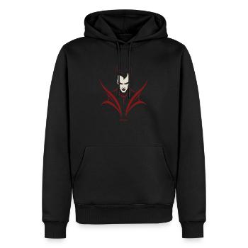 Vampire Emblem - Men’s Premium Organic Hoodie - black - Front - Nico (187cm)