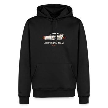 L’équipe de tuning JDM - Sweat à capuche Premium bio Homme - noir - Devant - Nico (187cm)