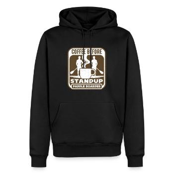 StandUp Paddle Boarder Coffee Water Sports Coffee - Männer Premium Bio Hoodie - Schwarz - Vorne - Nico (187cm)