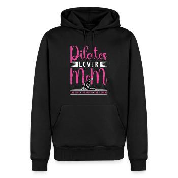 Pilates Lover Maman L’Idole L’Instructeur De Pilates - Sweat à capuche Premium bio Homme - noir - Devant - Nico (187cm)